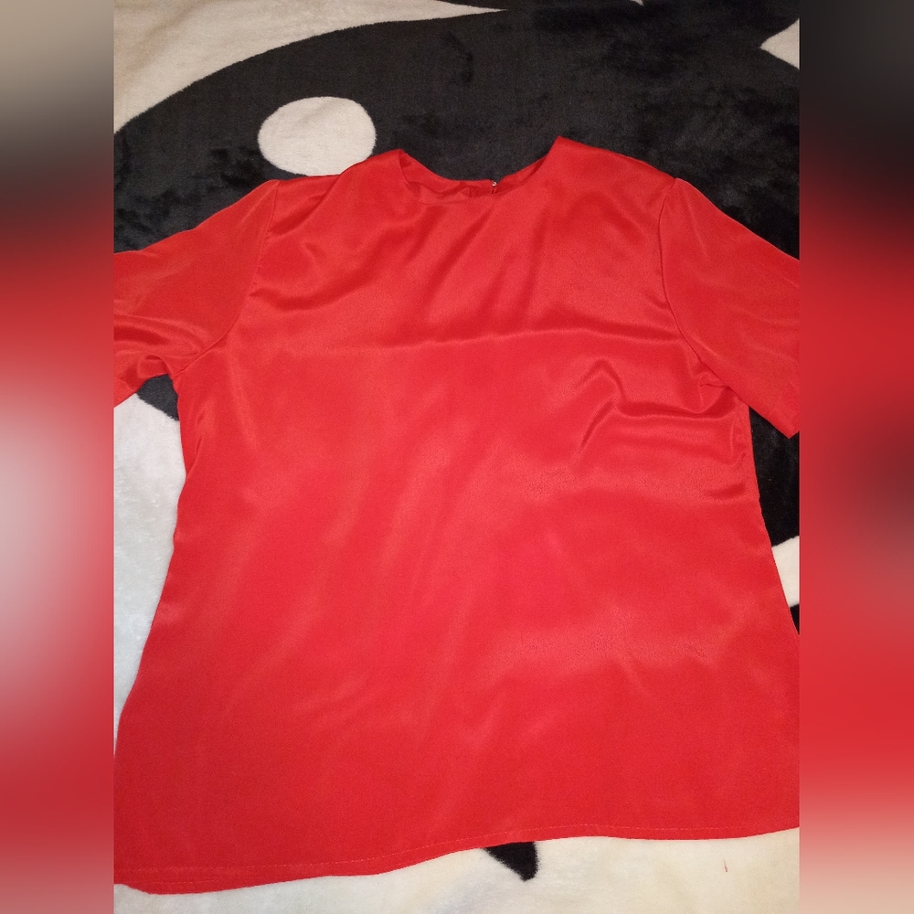 Red blouse